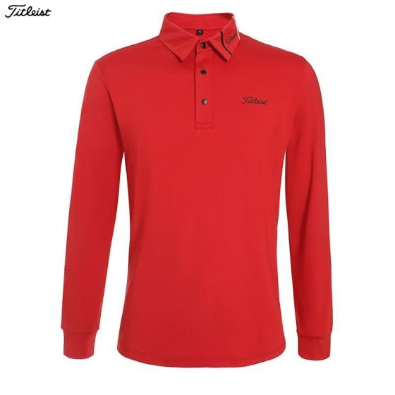 titleist 타이틀리스트 7종 남성 골프 긴팔 카라티셔츠